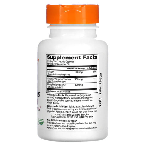 Image of Natural Brain Enhancers 60caps supplement facts